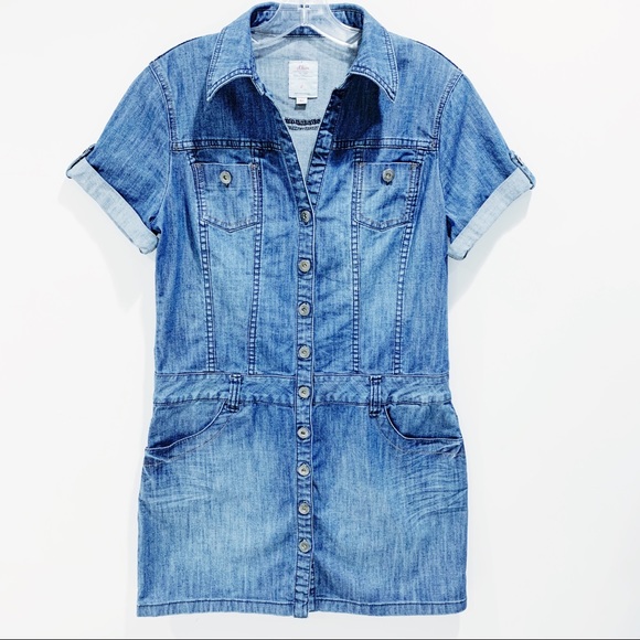 S oliver denim dress Clearance